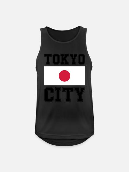 Tokyo City, Japan - Men's Breathable Tank Top - black