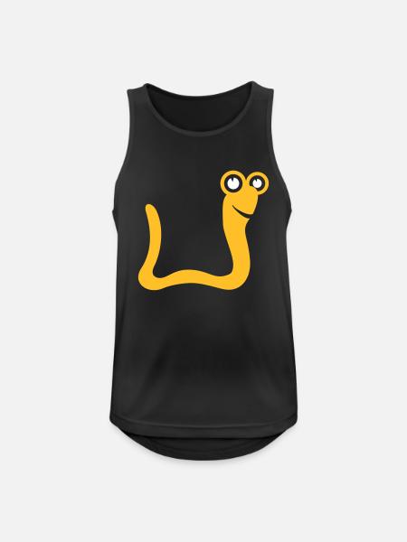 Worm snake - Men's Breathable Tank Top - black