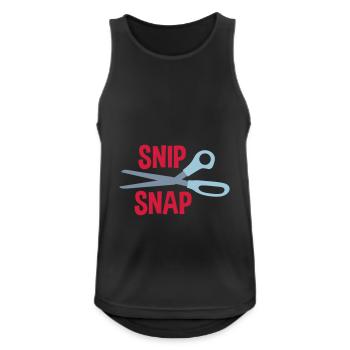 Snip, snap (scissors) - Men's Breathable Tank Top - black - Front - Nick (188cm)