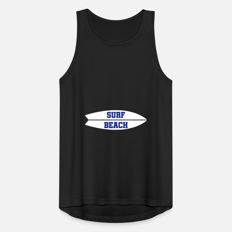 ★ Design colors can be changed ★ Surf Beach (surfboard) Men's Breathable Tank Top