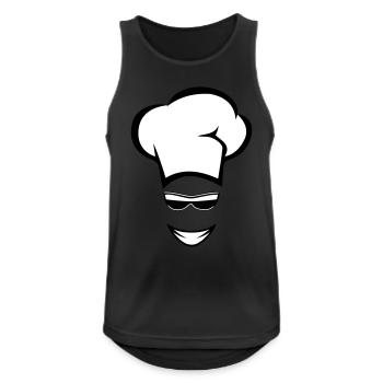 kochen koch sonnenbrille - Männer Tank Top atmungsaktiv - Schwarz - Vorne - Nick (188cm)