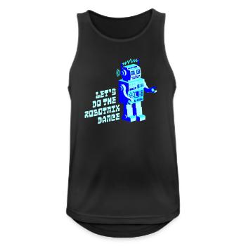 robotnik dance - old school robots - Männer Tank Top atmungsaktiv - Schwarz - Vorne - Nick (188cm)