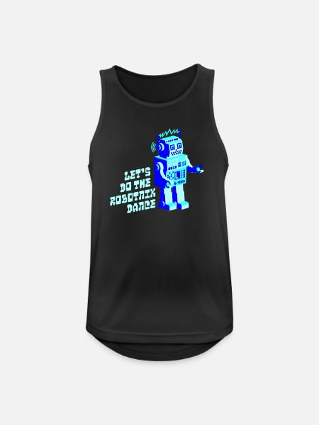 robotnik dance - old school robots - Männer Tank Top atmungsaktiv - Schwarz