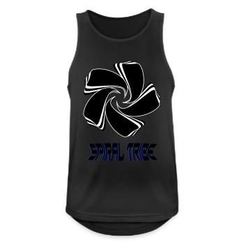 Spiral Tribe - Männer Tank Top atmungsaktiv - Schwarz - Vorne - Nick (188cm)