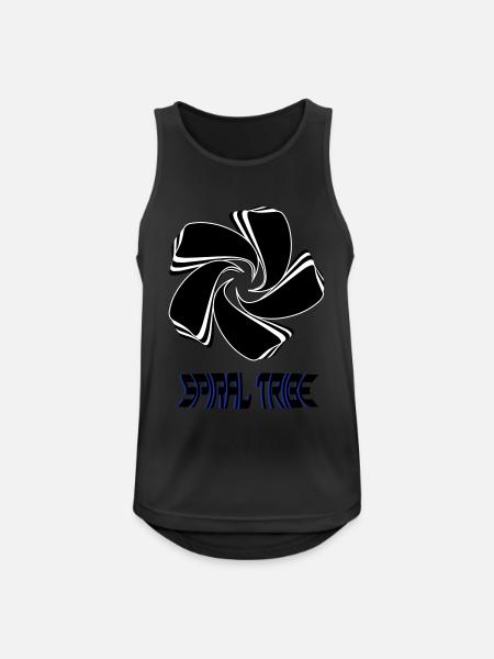 Spiral Tribe - Men's Breathable Tank Top - black