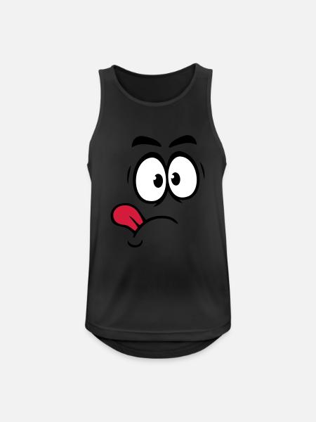 tounge - Men's Breathable Tank Top - black