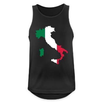Italy - Men's Breathable Tank Top - black - Front - Nick (188cm)