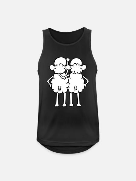 Sheep - Amis - Débardeur respirant Homme - noir