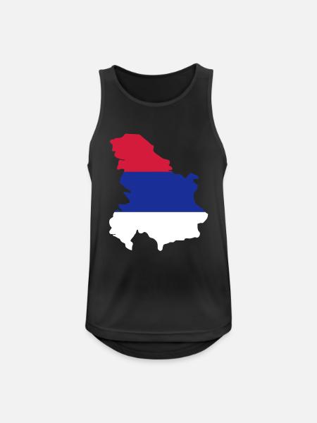 Serbia - Men's Breathable Tank Top - black