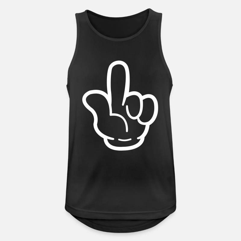 Hand Comic - Men's Breathable Tank Top - black