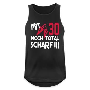 total_scharf_30 - Débardeur respirant Homme - noir - Devant - Nick (188cm)