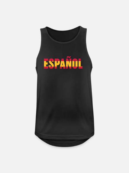 Español - Débardeur respirant Homme - noir