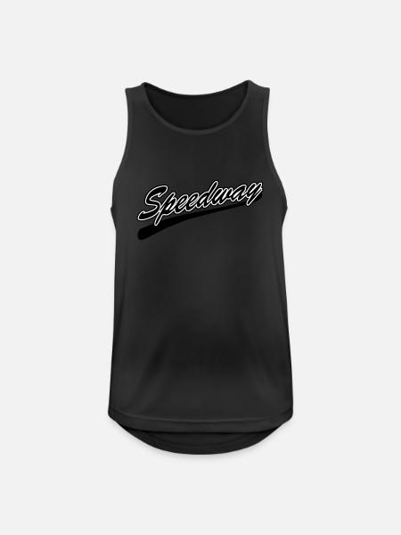Speedway - Männer Tank Top atmungsaktiv - Schwarz