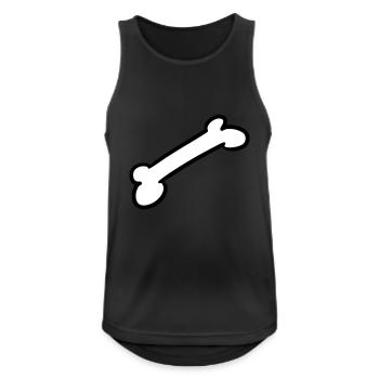 Bone Dog Bone Gift Idea Dog Love - Men's Breathable Tank Top - black - Front - Nick (188cm)