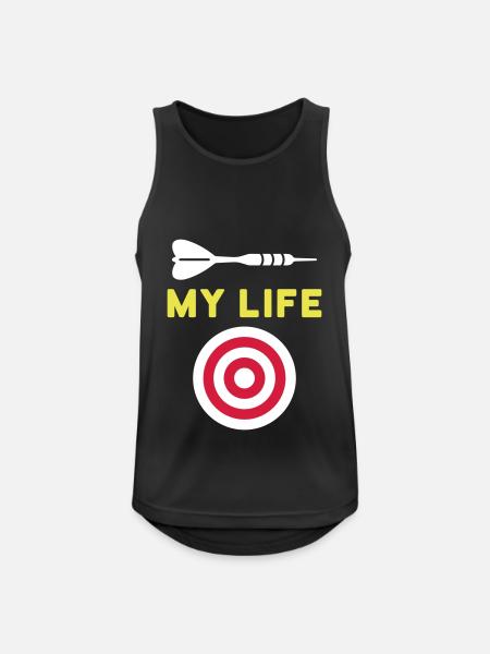 My life (dart, target) - Men's Breathable Tank Top - black