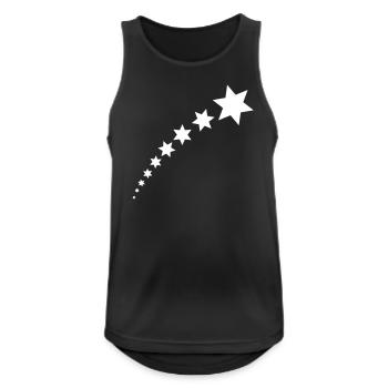 star - Men's Breathable Tank Top - black - Front - Nick (188cm)