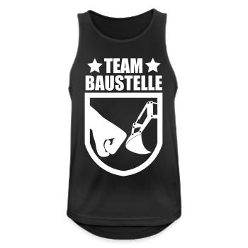 Bagger - Männer Tank Top atmungsaktiv - Schwarz - Vorne - Nick (188cm)