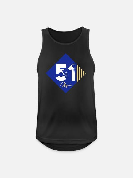 51 - Men's Breathable Tank Top - black