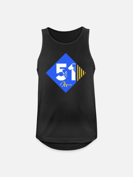 51 - Men's Breathable Tank Top - black