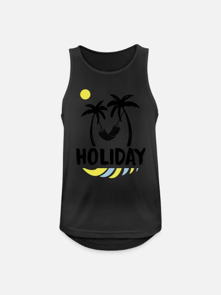 Palms Relax Holiday - Men's Breathable Tank Top - black
