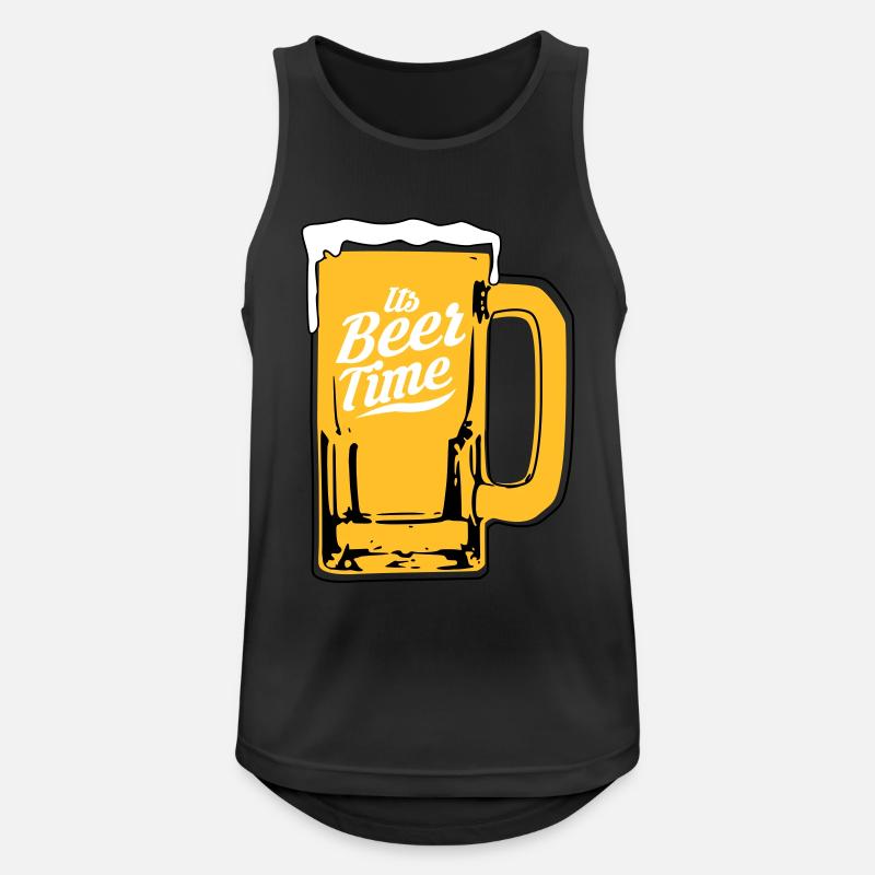 Bier Design - Männer Tank Top atmungsaktiv - Schwarz