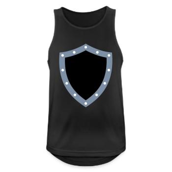 shield - Männer Tank Top atmungsaktiv - Schwarz - Vorne - Nick (188cm)