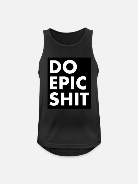 EO EPIC SHIT - Men's Breathable Tank Top - black