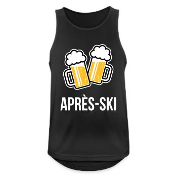 Après-Ski (Apres Ski Bière / Sport D'Hiver / 3C) - Débardeur respirant Homme - noir - Devant - Nick (188cm)