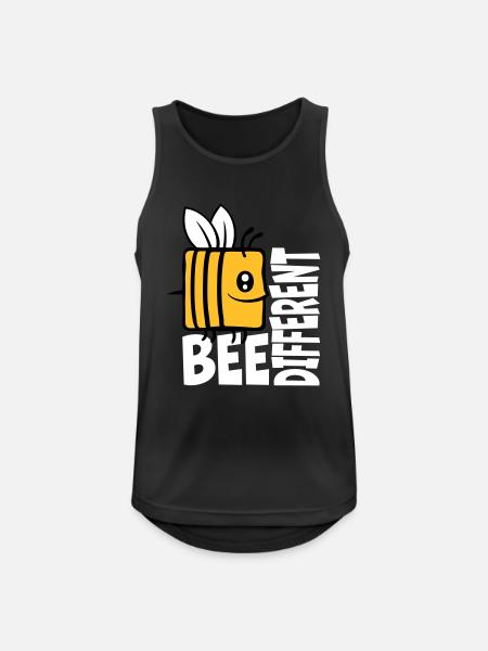 bee different saying quote - Men's Breathable Tank Top - black