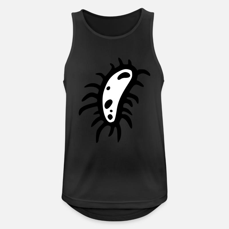 bacteria cell type 3 - Débardeur respirant Homme - noir