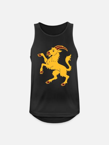Hälsinge goat - Men's Breathable Tank Top - black
