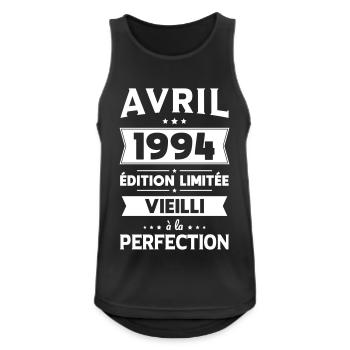 30th Anniversary - April 1994 Perfection - Men's Breathable Tank Top - black - Front - Nick (188cm)