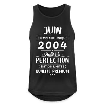 20th Anniversary - June 2004 Perfection - Men's Breathable Tank Top - black - Front - Nick (188cm)