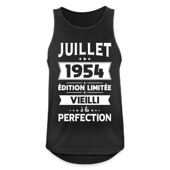 70th Anniversary - July 1954 Perfection - Men's Breathable Tank Top - black - Front - Nick (188cm)