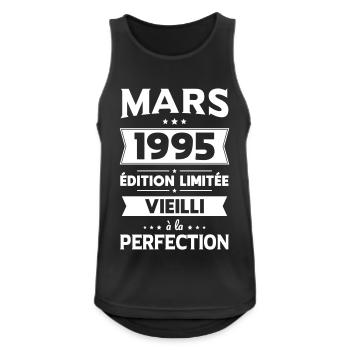 30th Anniversary - March 1995 Perfection - Men's Breathable Tank Top - black - Front - Nick (188cm)