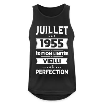70th Anniversary - July 1955 Perfection - Men's Breathable Tank Top - black - Front - Nick (188cm)