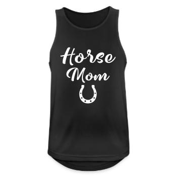 horse mom - Men's Breathable Tank Top - black - Front - Nick (188cm)