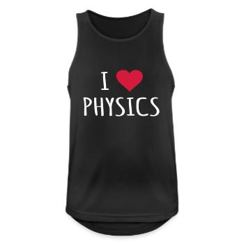 Physique Physicien Professeur de physique Cadeau J’aime - Débardeur respirant Homme - noir - Devant - Nick (188cm)
