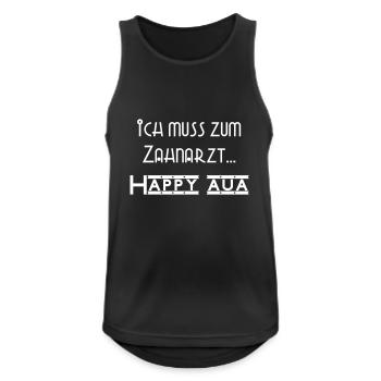 lustiger Spruch - Zahnarzt - Männer Tank Top atmungsaktiv - Schwarz - Vorne - Nick (188cm)