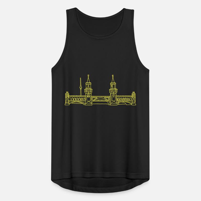 Oberbaum Bridge in Berlin Men's Breathable Tank Top
