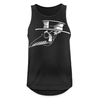 steampunk 01 arzt voodoo halloween retro maske - Männer Tank Top atmungsaktiv - Schwarz - Vorne - Nick (188cm)