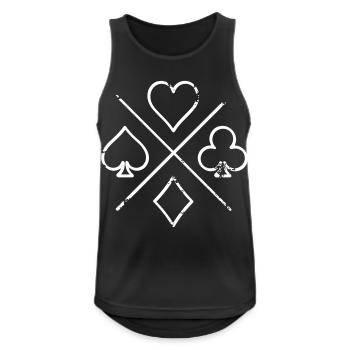 Poker Symbol - Men's Breathable Tank Top - black - Front - Nick (188cm)