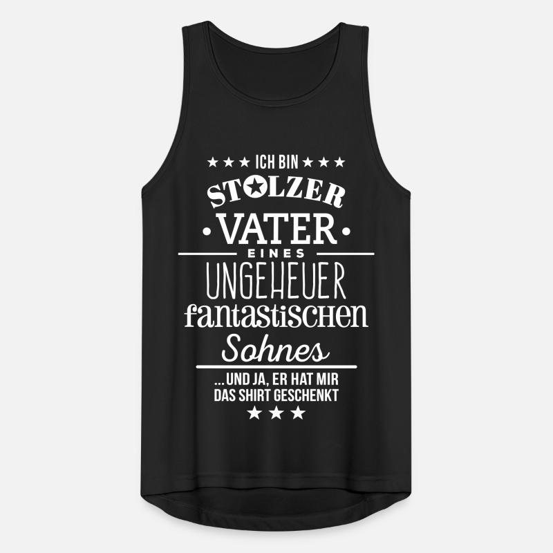Stolzer Vater Weihnachtsgeschenk Geburtstag Papa Männer Tank Top atmungsaktiv