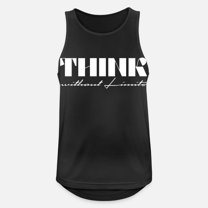 Think without Limits - Men's Breathable Tank Top - black