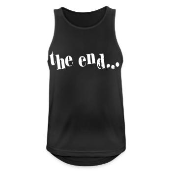 the end... - Men's Breathable Tank Top - black - Front - Nick (188cm)