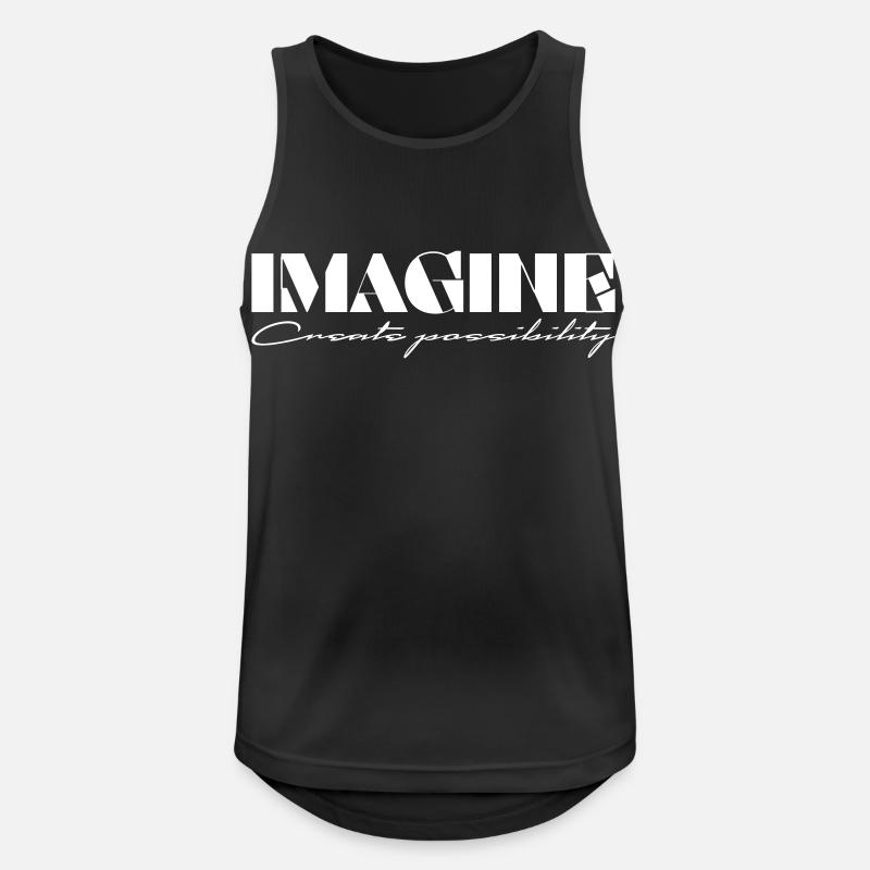 Imagine Create possibility - Men's Breathable Tank Top - black