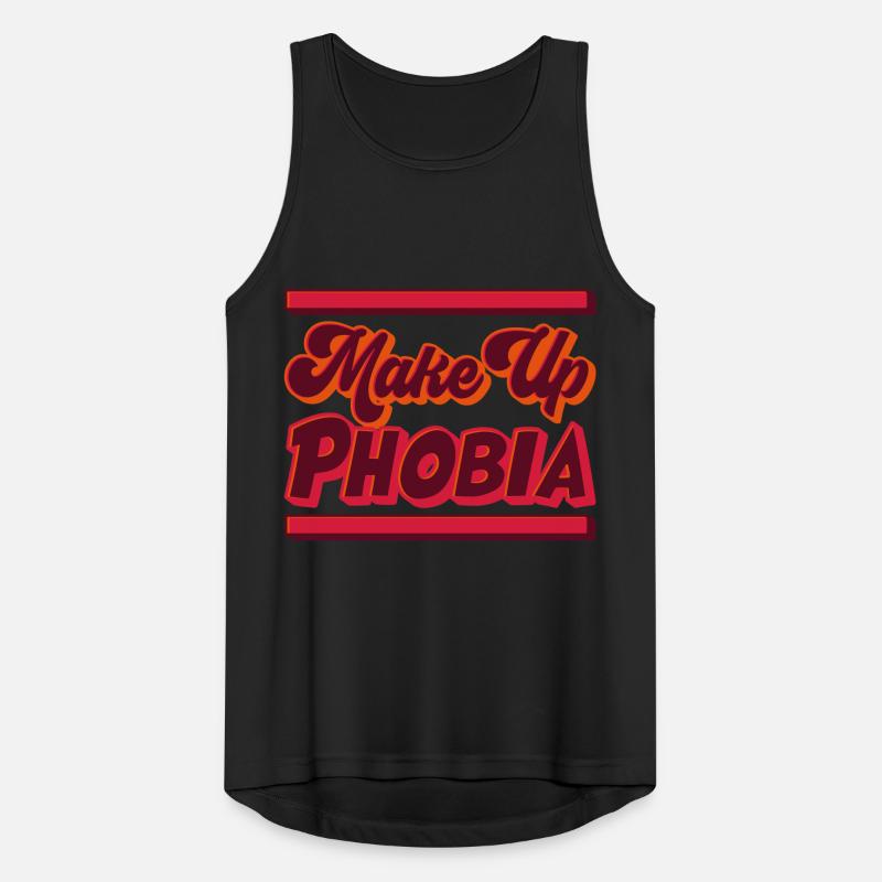 Make Up Phobia | No make-up | Colors can be changed Men's Breathable Tank Top