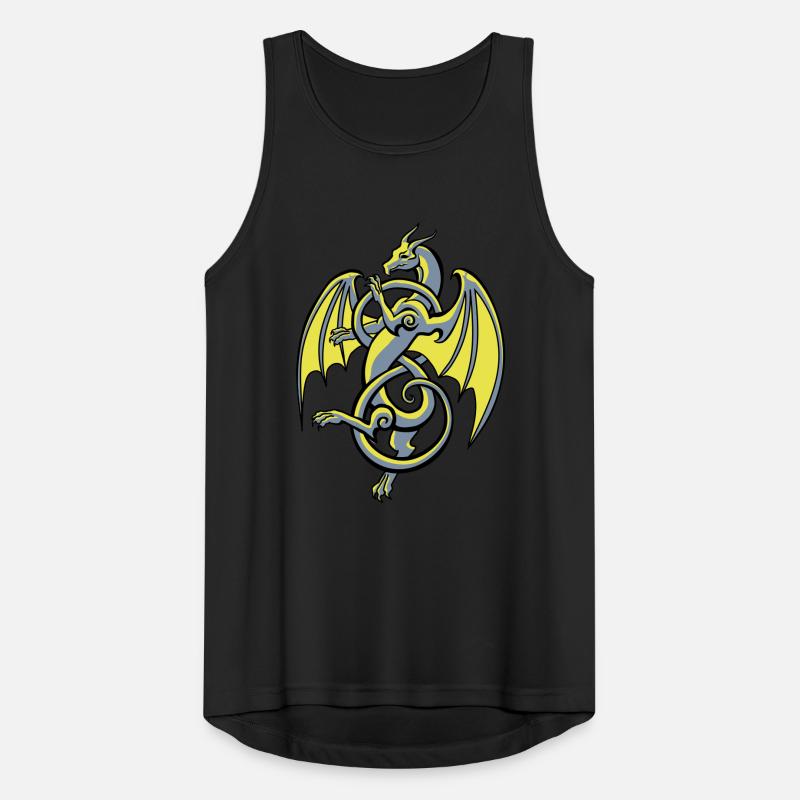 Keltischer Drache Männer Tank Top atmungsaktiv