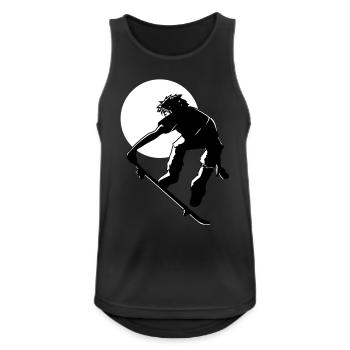 skater - Débardeur respirant Homme - noir - Devant - Nick (188cm)