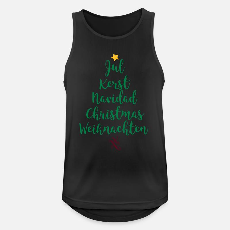 Christmas tree - Men's Breathable Tank Top - black